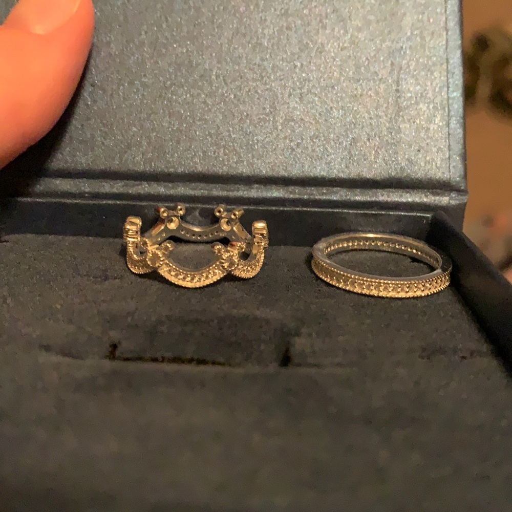 Disney Designer Collection Crown Ring set